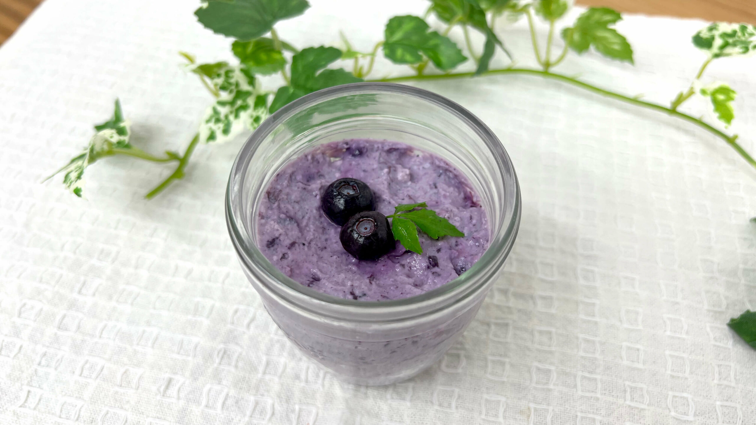 ヘルシーブルーベリーレアチーズケーキ